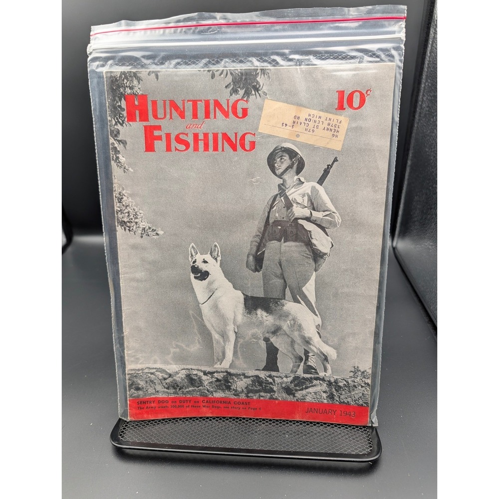 Vintage Hunting‎ and Fishing Magazine January 1943 Outdoorsman Sporting